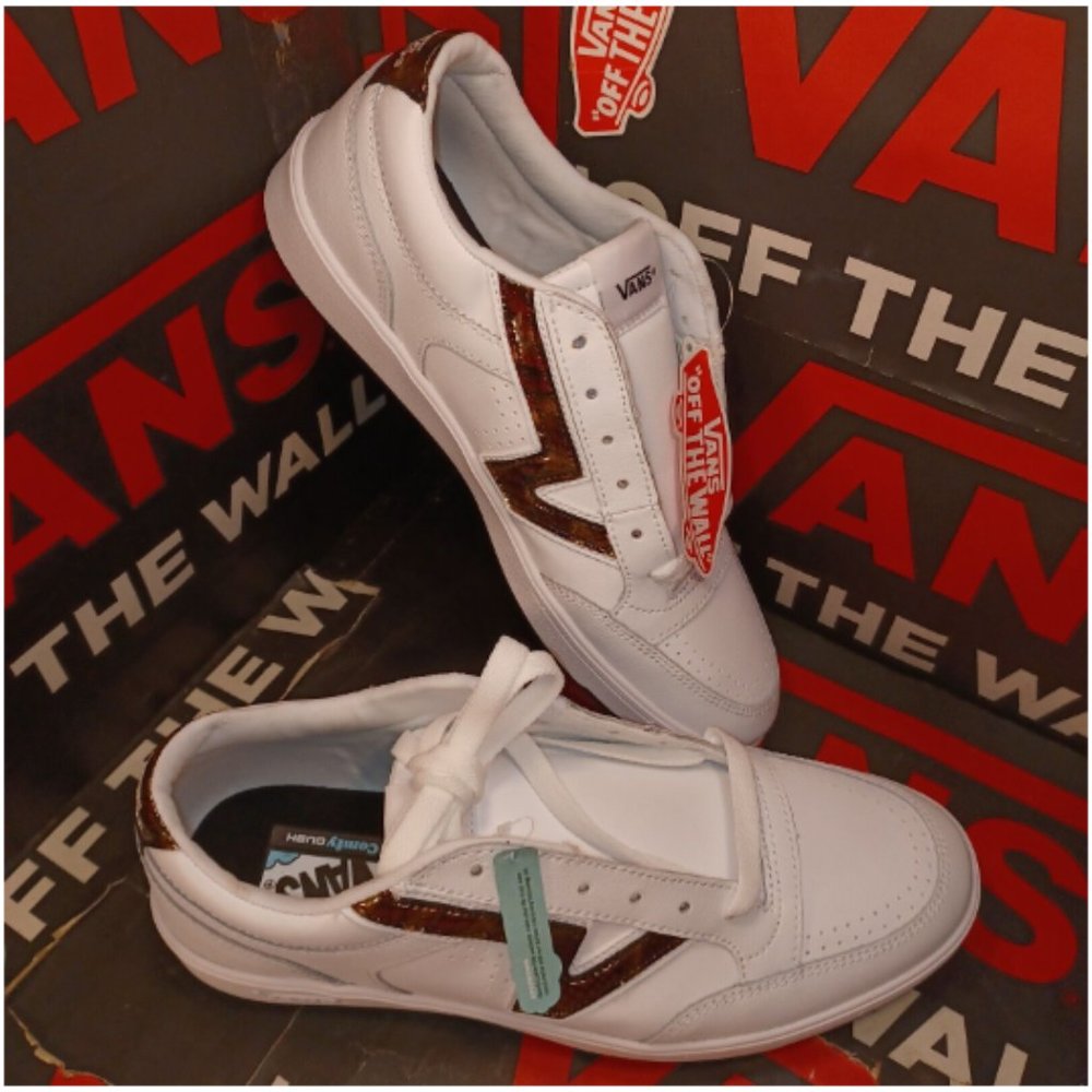 VANS Lowland Cc Big Reptile True White/Red Men's US 10 VN0A4TZY9O9